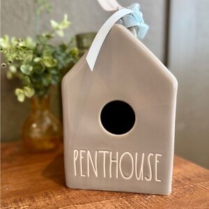 Rae Dunn Gray Penthouse Birdhouse